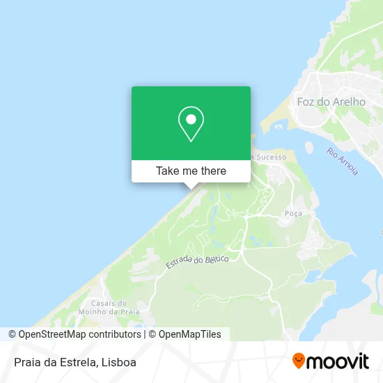 Praia da Estrela map