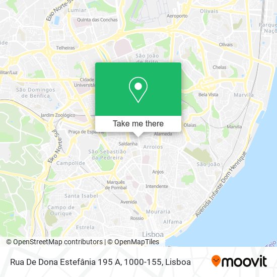 Rua De Dona Estefânia 195 A, 1000-155 mapa