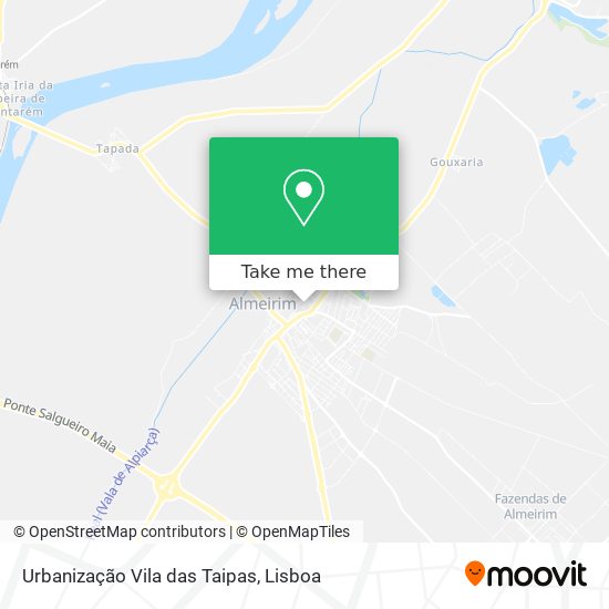 Urbanização Vila das Taipas map