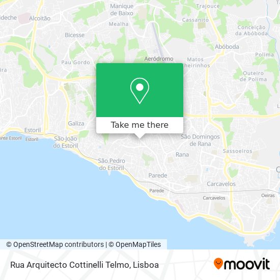 Rua Arquitecto Cottinelli Telmo map