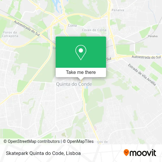 Skatepark Quinta do Code map