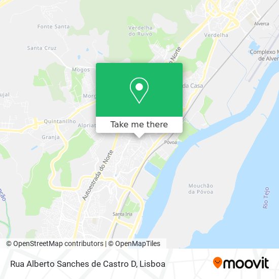 Rua Alberto Sanches de Castro D map