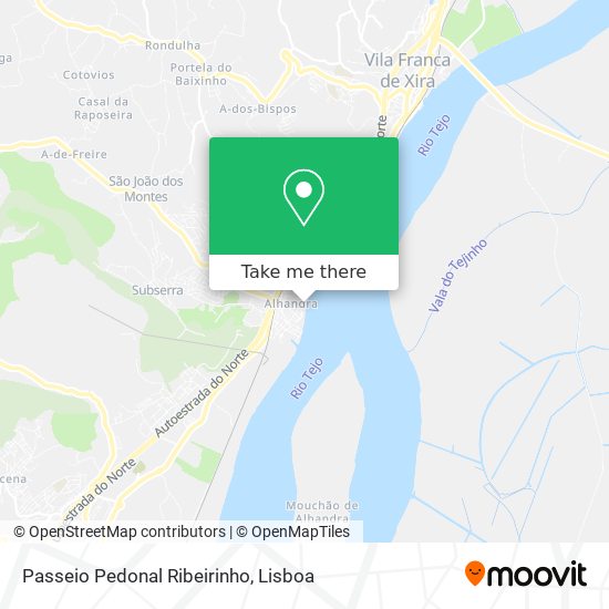 Passeio Pedonal Ribeirinho map