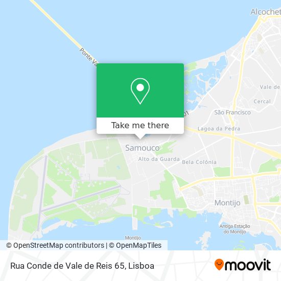 Rua Conde de Vale de Reis 65 mapa