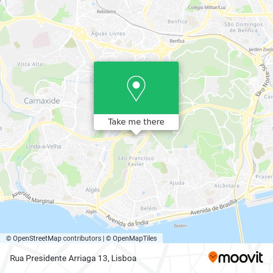 Rua Presidente Arriaga 13 map
