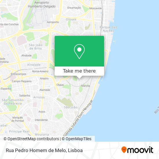 Rua Pedro Homem de Melo mapa