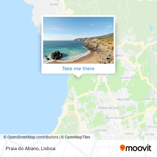 Praia do Abano map