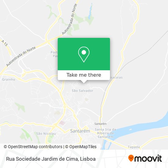 Rua Sociedade Jardim de Cima mapa