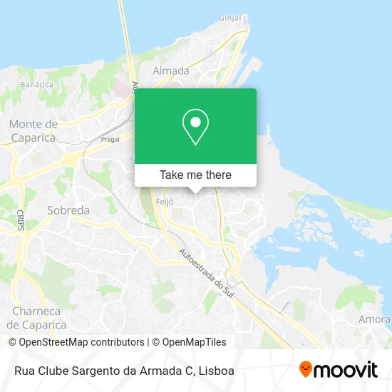 Rua Clube Sargento da Armada C map