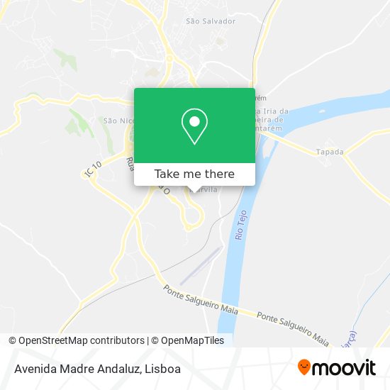Avenida Madre Andaluz mapa