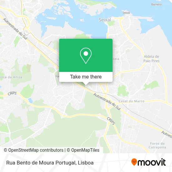 Rua Bento de Moura Portugal map