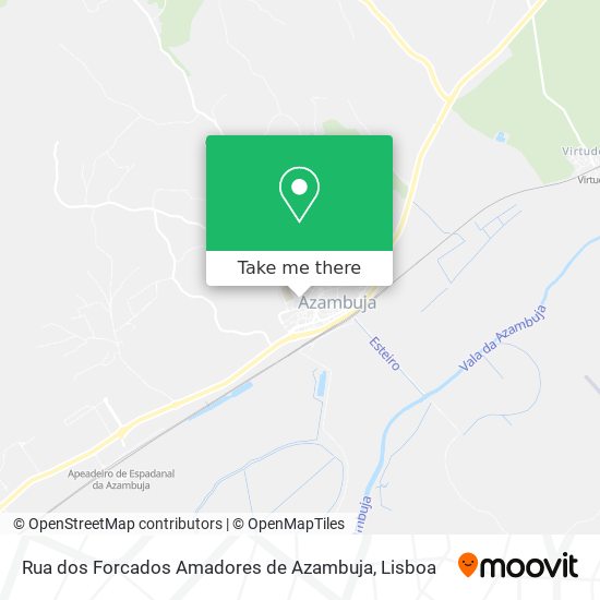 Rua dos Forcados Amadores de Azambuja mapa