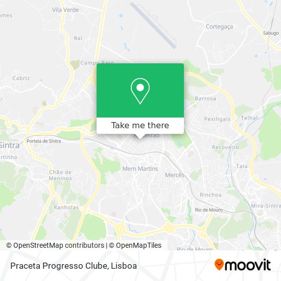 Praceta Progresso Clube mapa