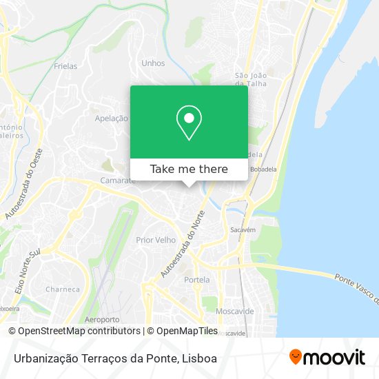 Urbanização Terraços da Ponte map