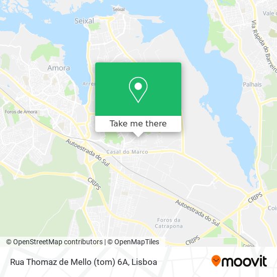 Rua Thomaz de Mello (tom) 6A map
