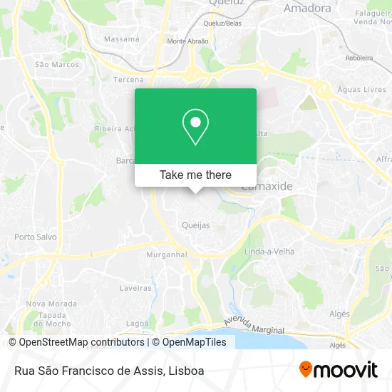Rua São Francisco de Assis map