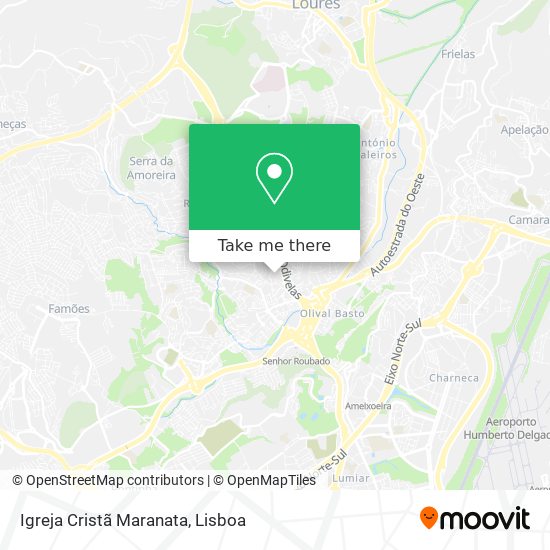 Igreja Cristã Maranata mapa