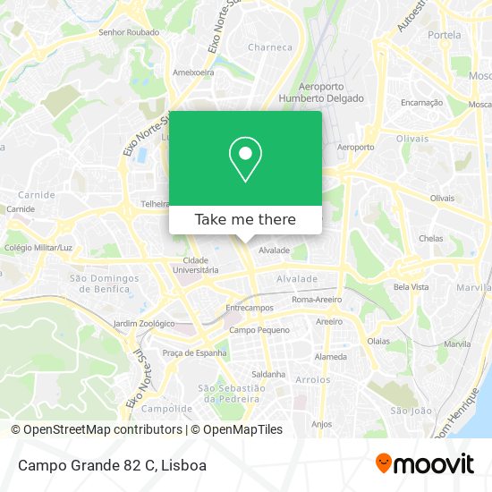 Campo Grande 82 C mapa