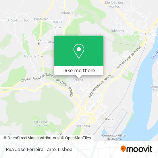 Rua José Ferreira Tarré map