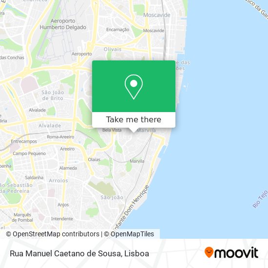 Rua Manuel Caetano de Sousa mapa