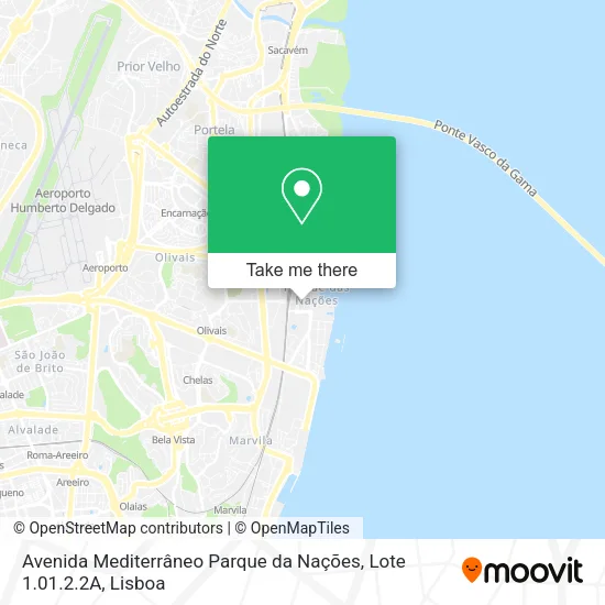 Avenida Mediterrâneo Parque da Nações, Lote 1.01.2.2A map
