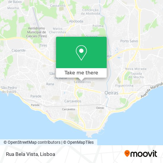 Rua Bela Vista map