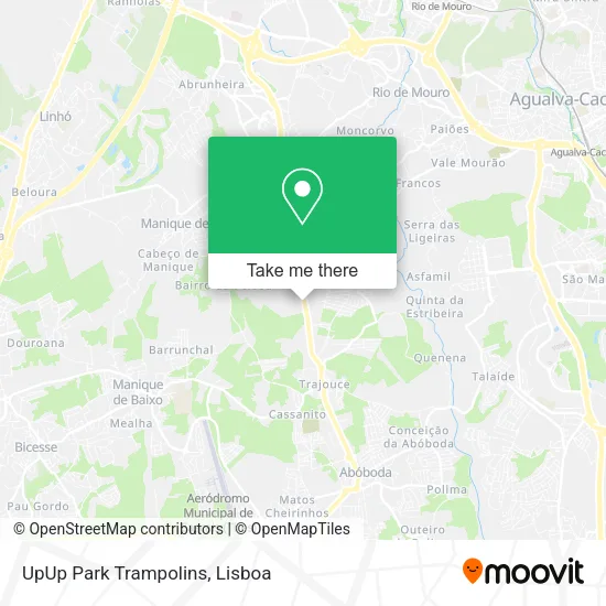 UpUp Park Trampolins map