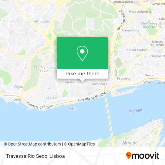 Travessa Rio Seco mapa