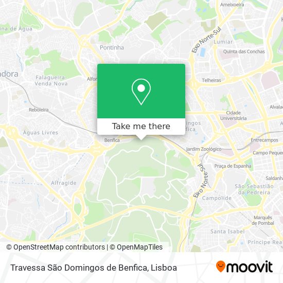 Travessa São Domingos de Benfica map