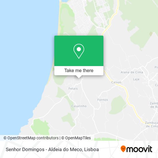 Senhor Domingos - Aldeia do Meco mapa