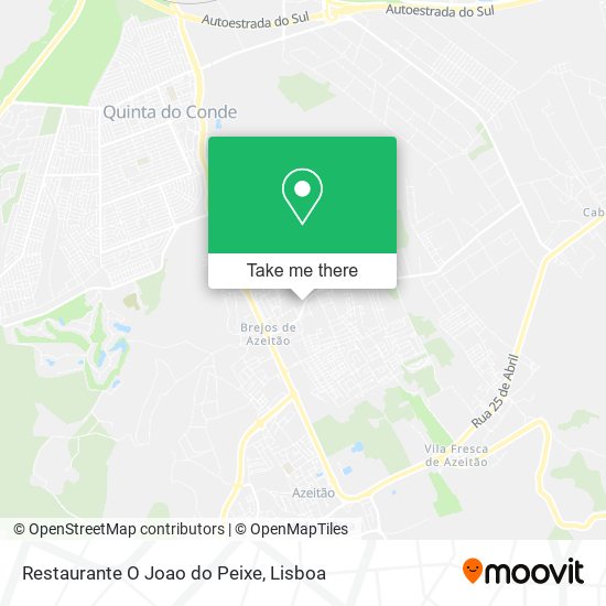 Restaurante O Joao do Peixe mapa