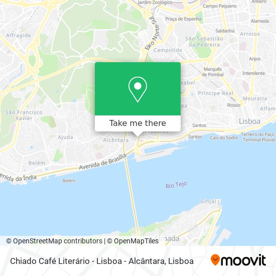 Chiado Café Literário - Lisboa - Alcântara map
