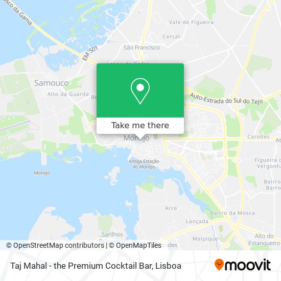 Taj Mahal - the Premium Cocktail Bar map