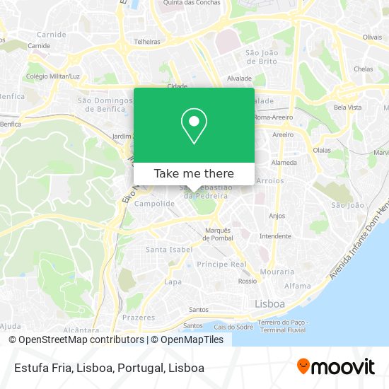 Estufa Fria, Lisboa, Portugal map