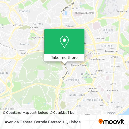 Avenida General Correia Barreto 11 map