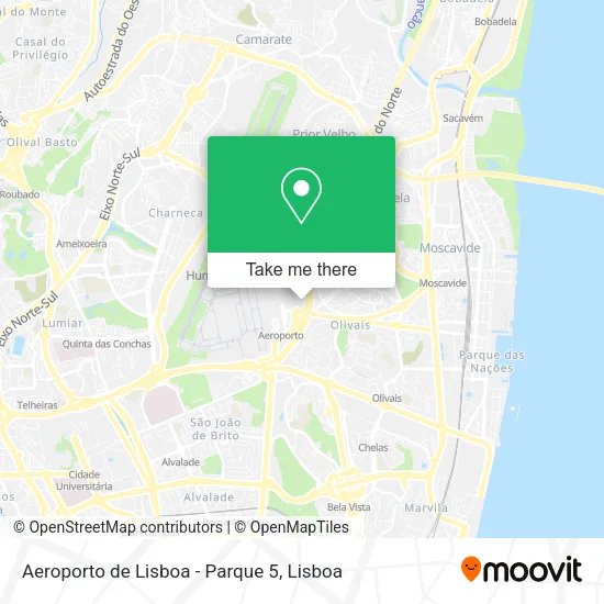 Aeroporto de Lisboa - Parque 5 map