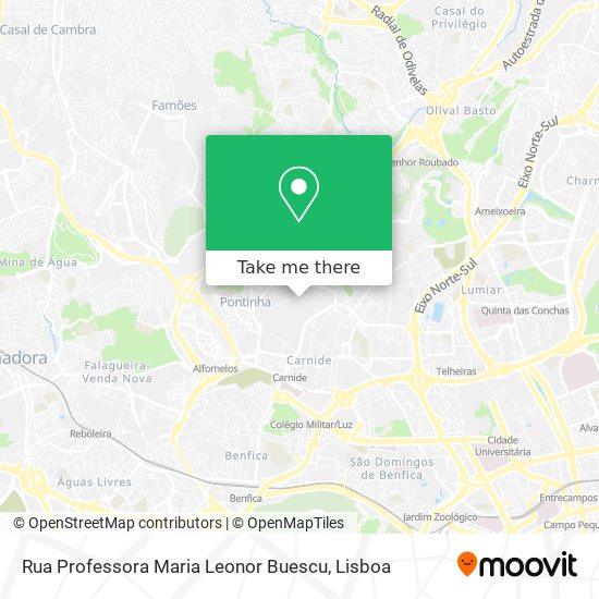 Rua Professora Maria Leonor Buescu mapa
