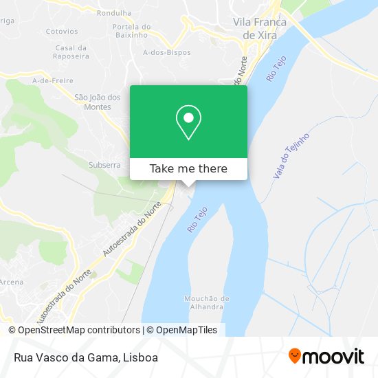 Rua Vasco da Gama map