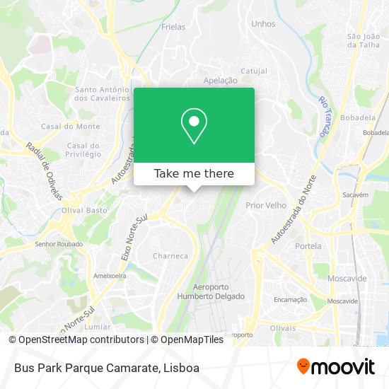 Bus Park Parque Camarate mapa