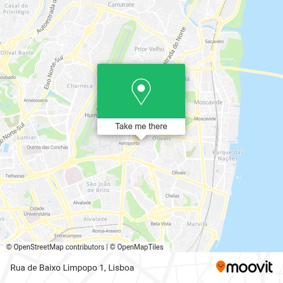 Rua de Baixo Limpopo 1 map