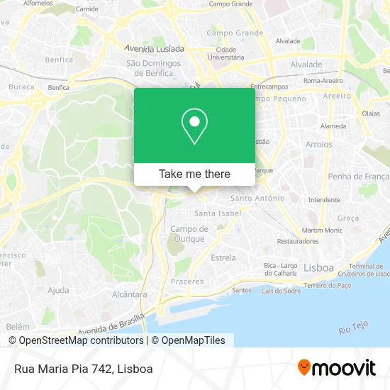 Rua Maria Pia 742 map