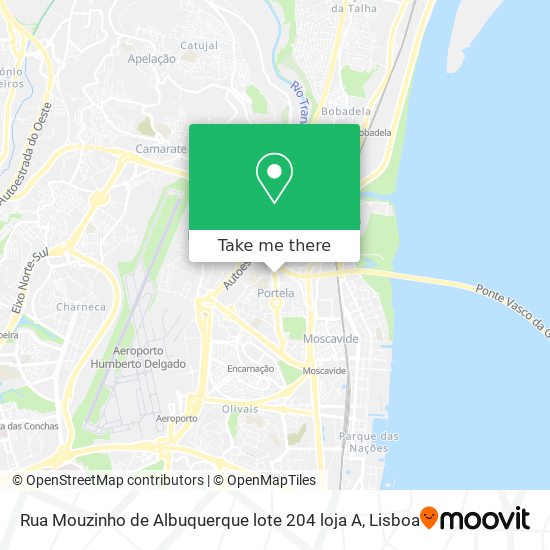 Rua Mouzinho de Albuquerque lote 204 loja A map