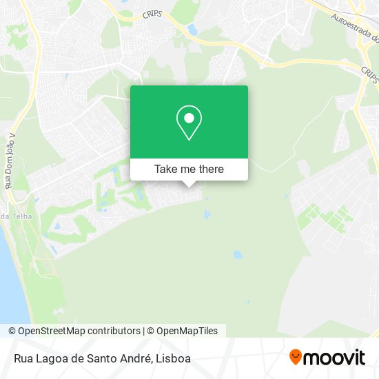 Rua Lagoa de Santo André map