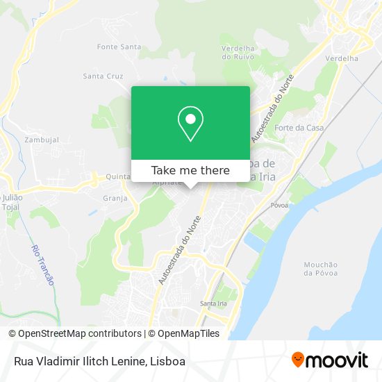 Rua Vladimir Ilitch Lenine map