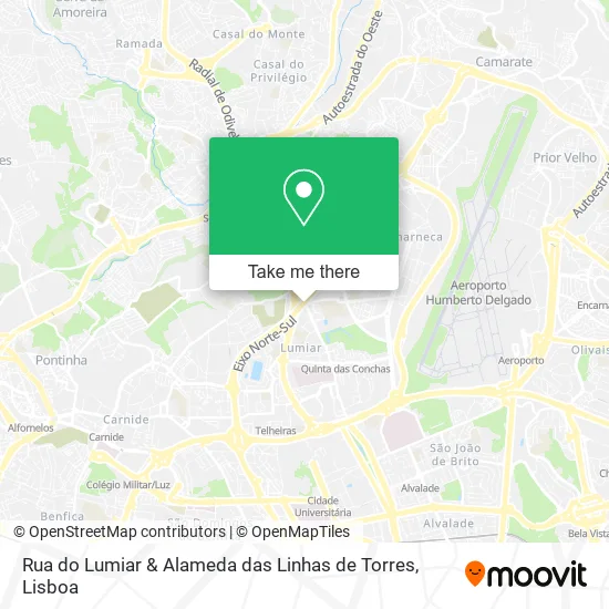 Rua do Lumiar & Alameda das Linhas de Torres map