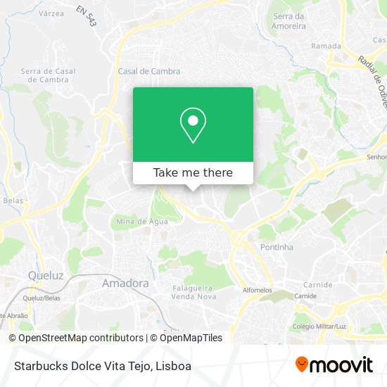 Starbucks Dolce Vita Tejo map