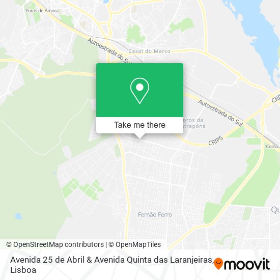Avenida 25 de Abril & Avenida Quinta das Laranjeiras map