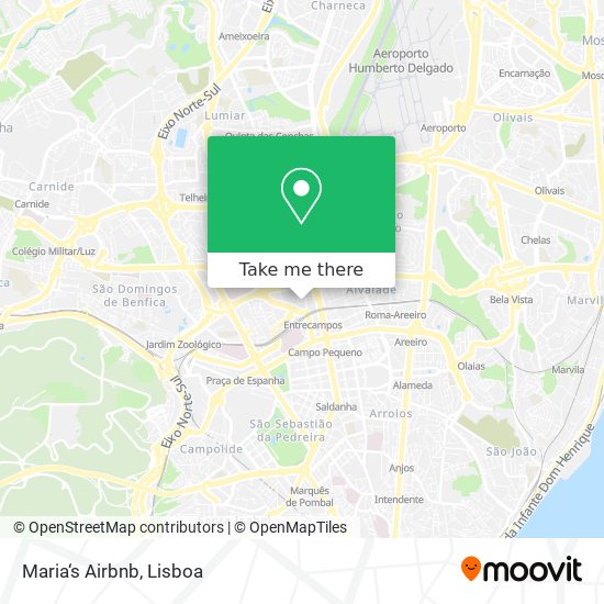 Maria‘s Airbnb map