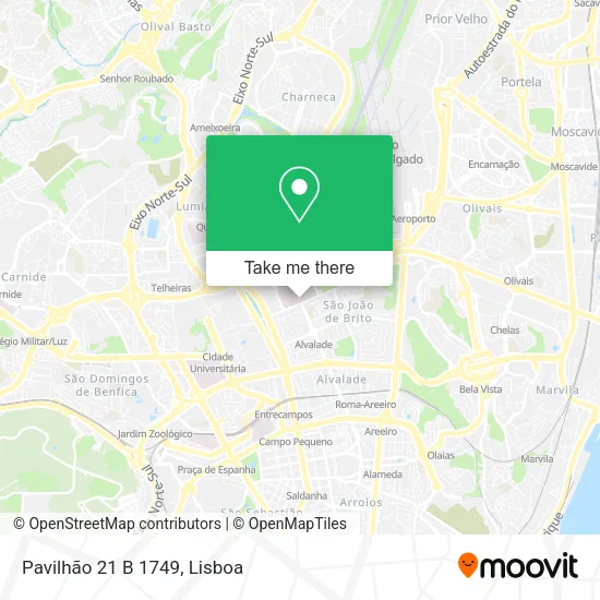 Pavilhão 21 B 1749 map
