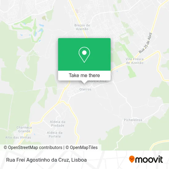 Rua Frei Agostinho da Cruz map
